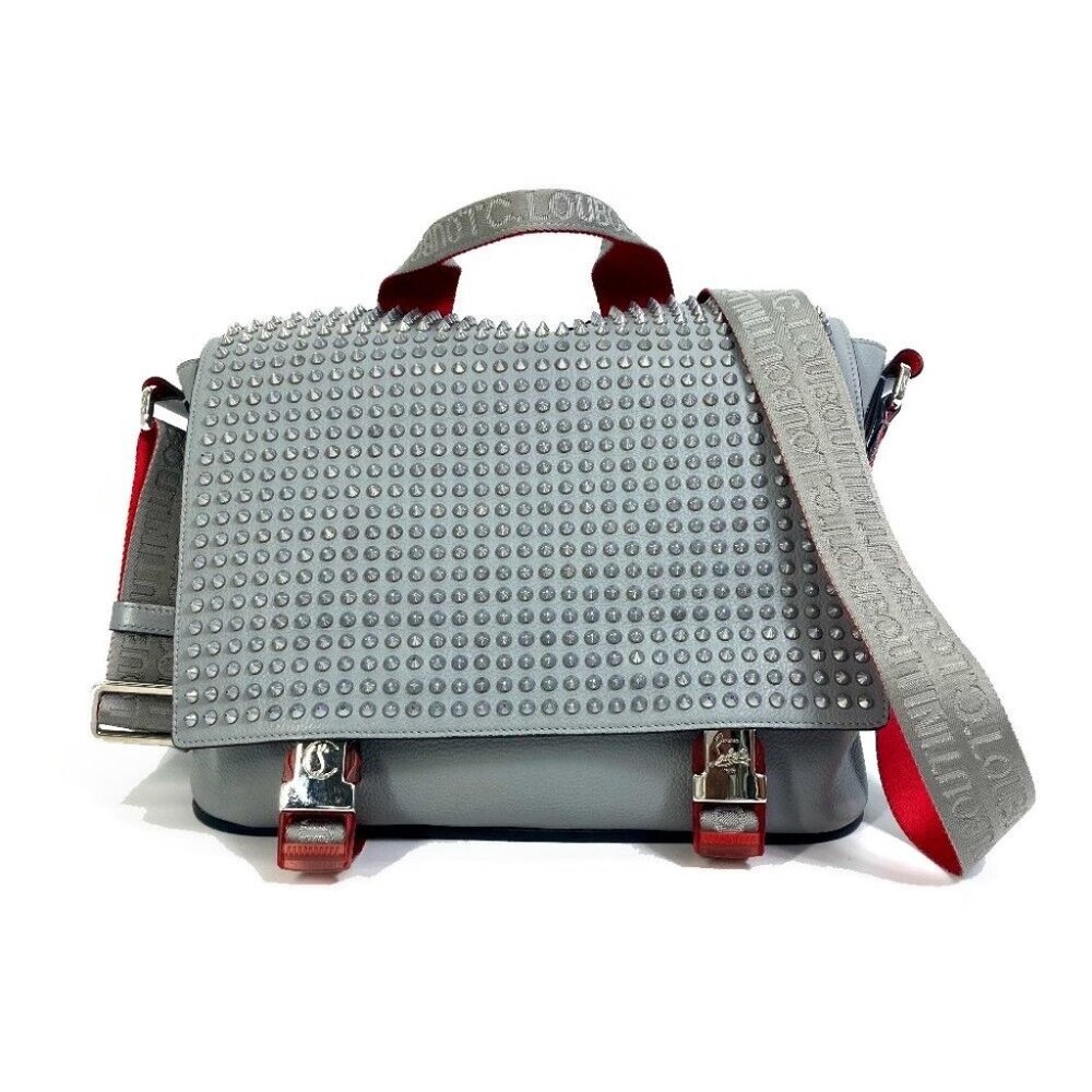 Christian Louboutin Spike studs Messenger Crossbody Hand Bag Shoulder Bag